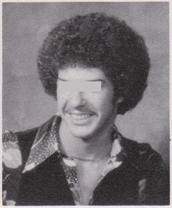 Class of 79, a classmate with the Michael Jackson afro and polyester shirt AND vest